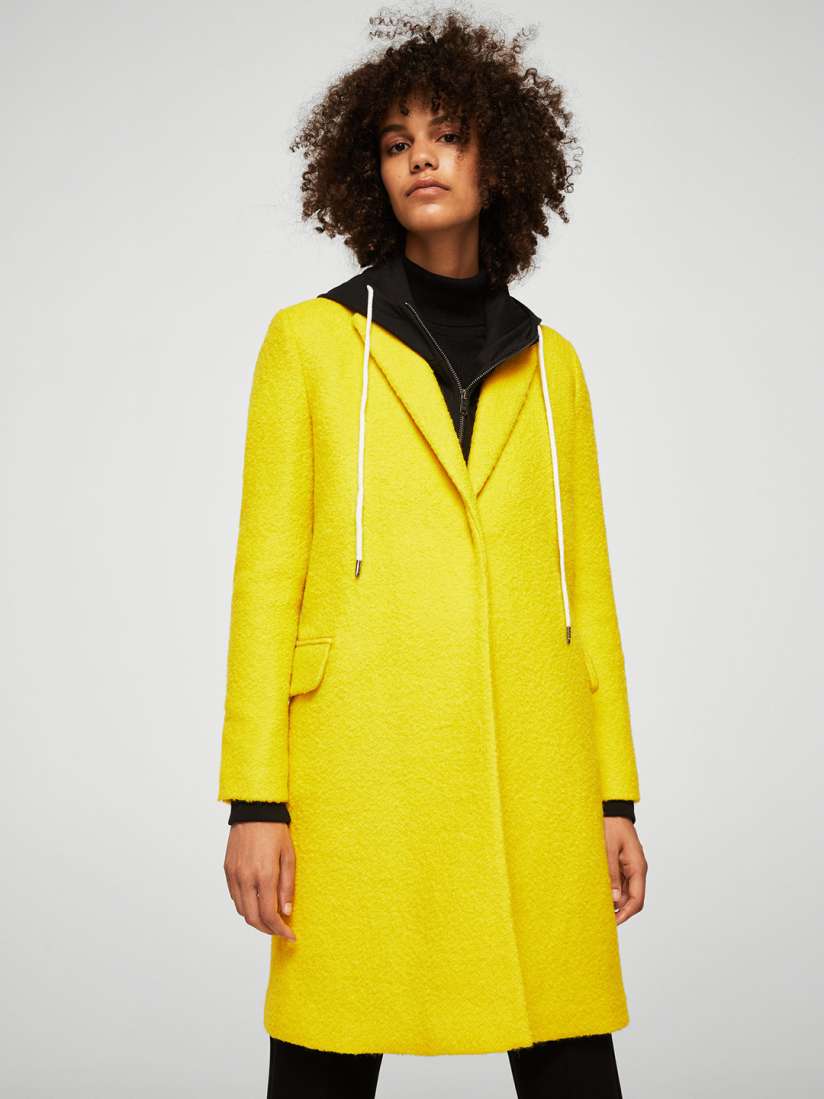 Buy MANGO Yellow Overcoat Coats for Women 2202675 Myntra