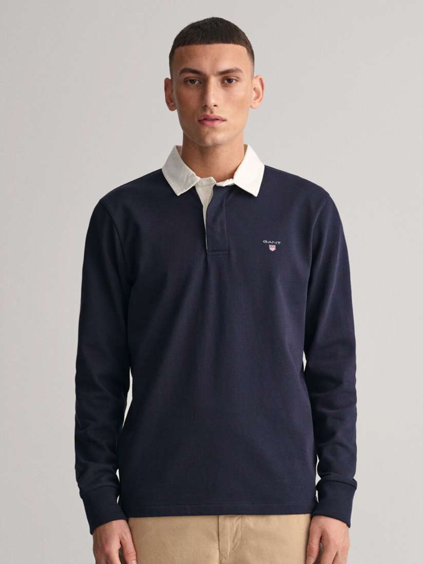 Buy GANT Polo Collar Long Sleeve Cotton T shirt Tshirts for Men 22026886 Myntra