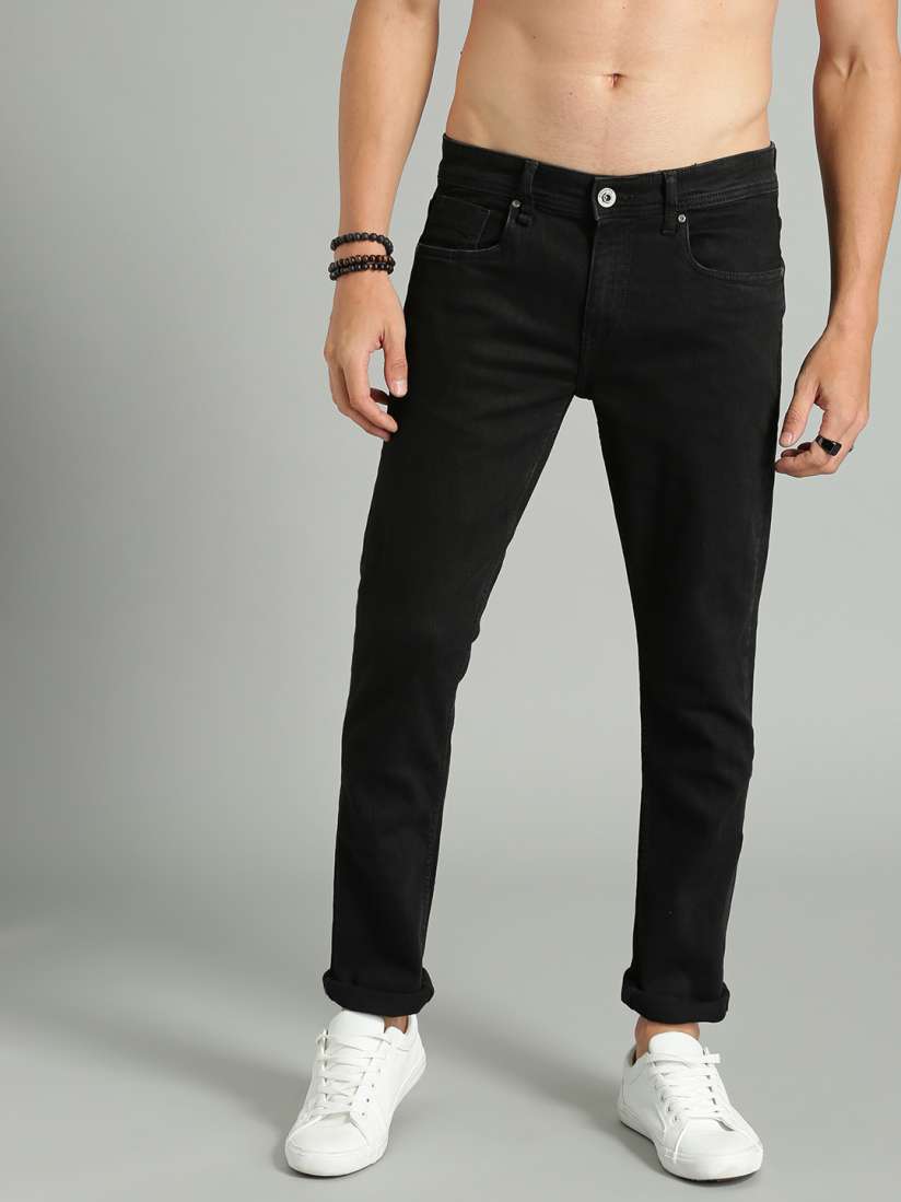 Buy Roadster Time Travlr Men Black Skinny Fit Mid Rise Clean Look Stretchable Jeans Jeans for Men 2203096 Myntra