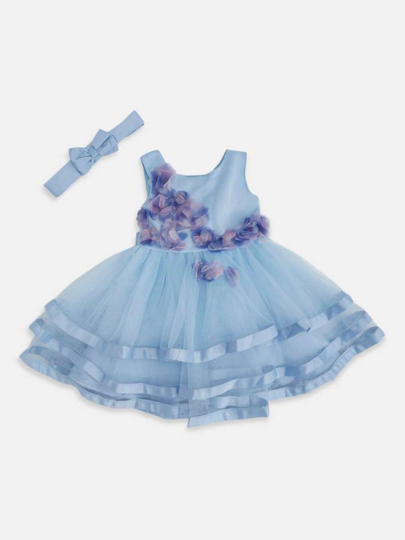 Buy Pantaloons Baby Girls Layered Floral Embroidered Sleeveless Cotton Dress Dresses for Girls 22031532 Myntra