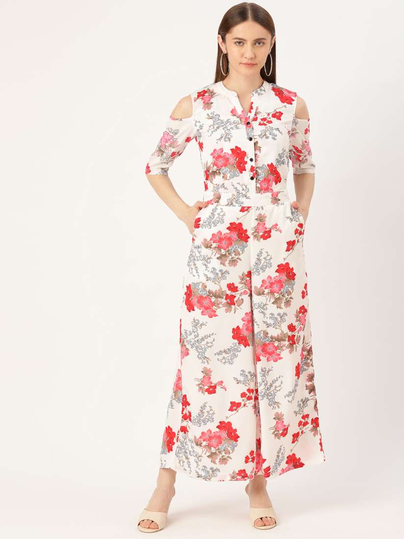 Cold shoulder culotte jumpsuit deals