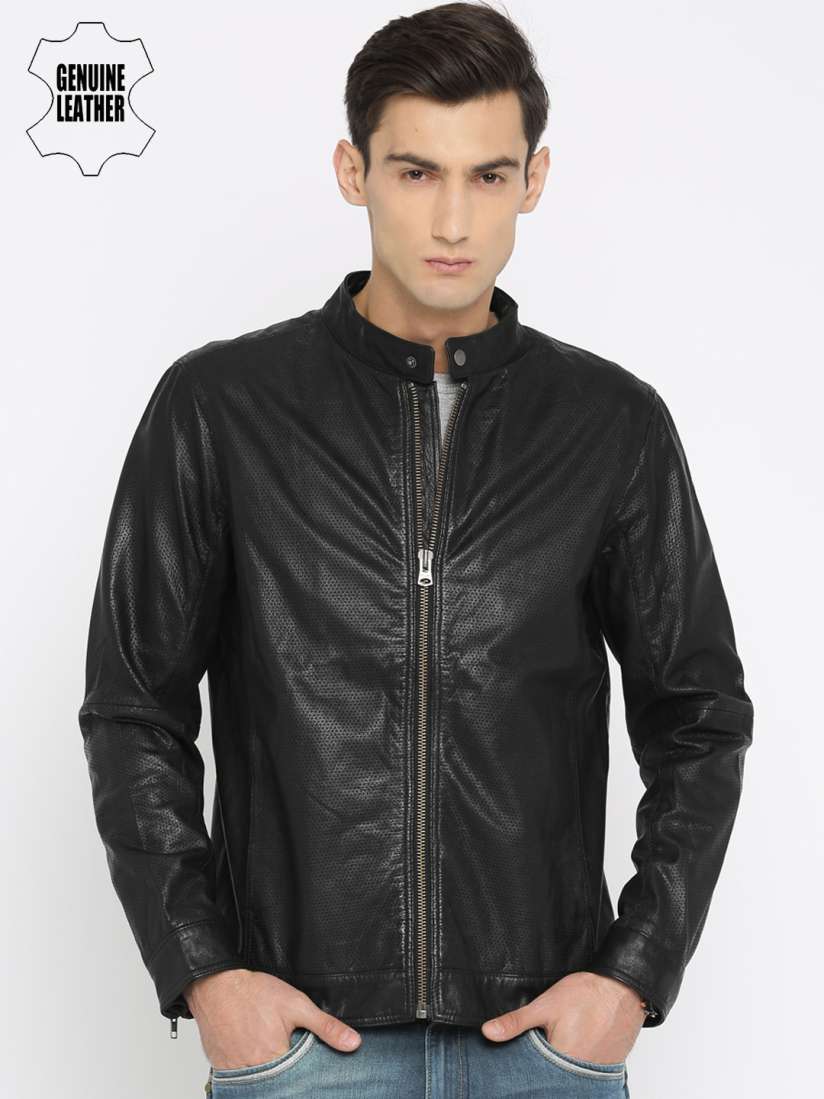 Wrangler leather biker jacket new arrivals