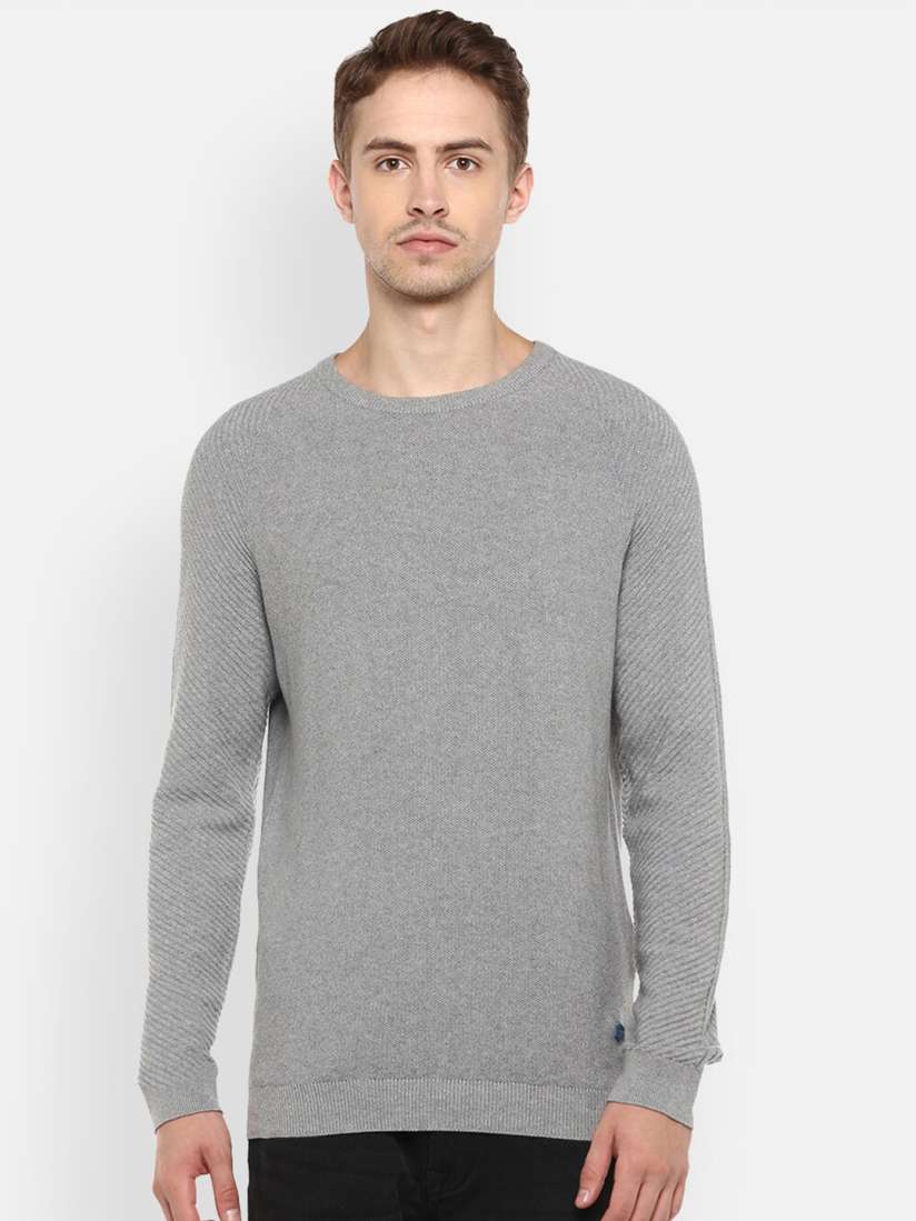 Buy Red Chief Ribbed Hem Organic Cotton Pullover Sweater Sweaters for Men 22048672 Myntra