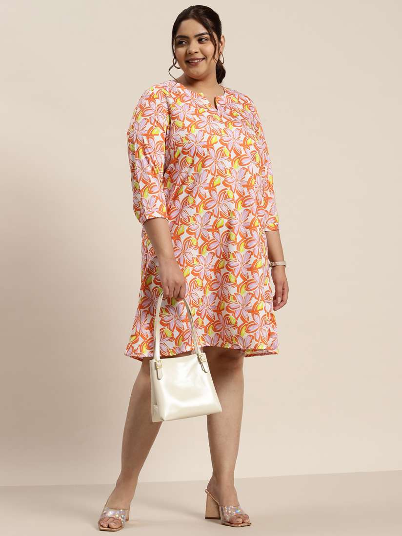 Buy Sztori Plus Size Floral Print A Line Dress Dresses for Women 22049642 Myntra