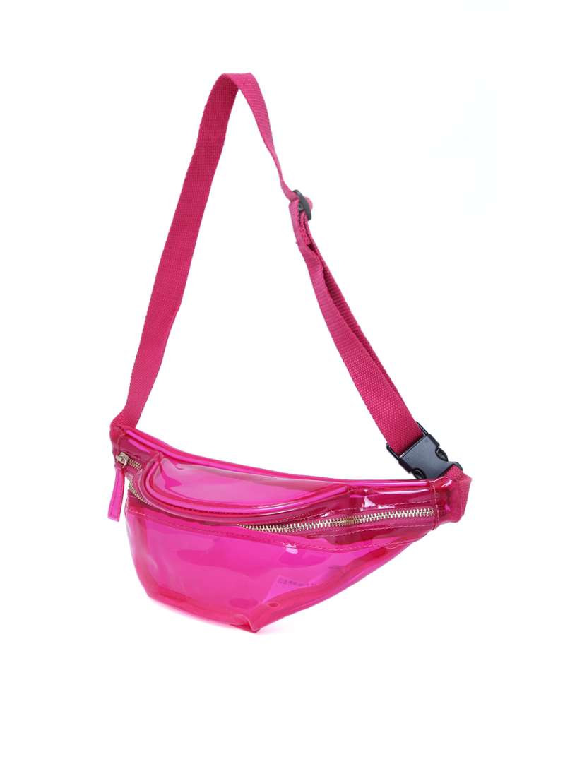 Buy FOREVER 21 Women Pink Transparent Waist Pouch Waist Pouch for Women 2205141 Myntra
