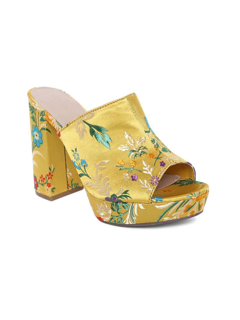 Yellow mules forever 21 top