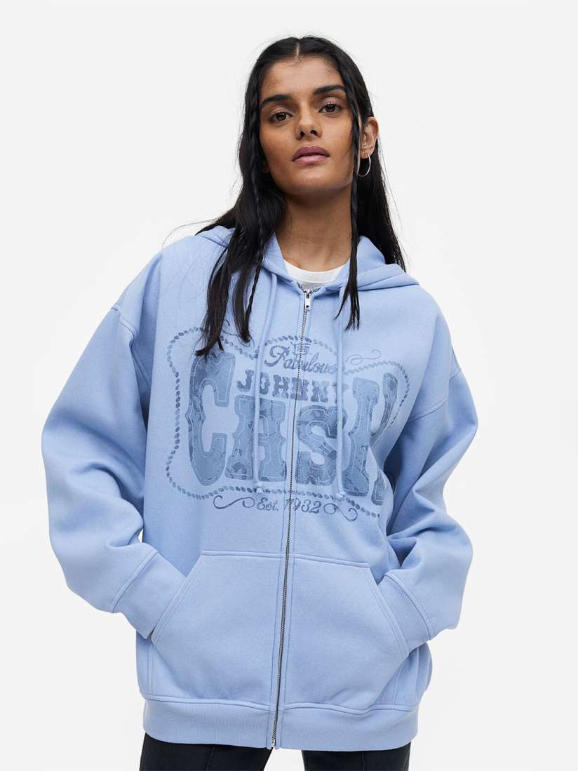 H&m blue hoodie deals