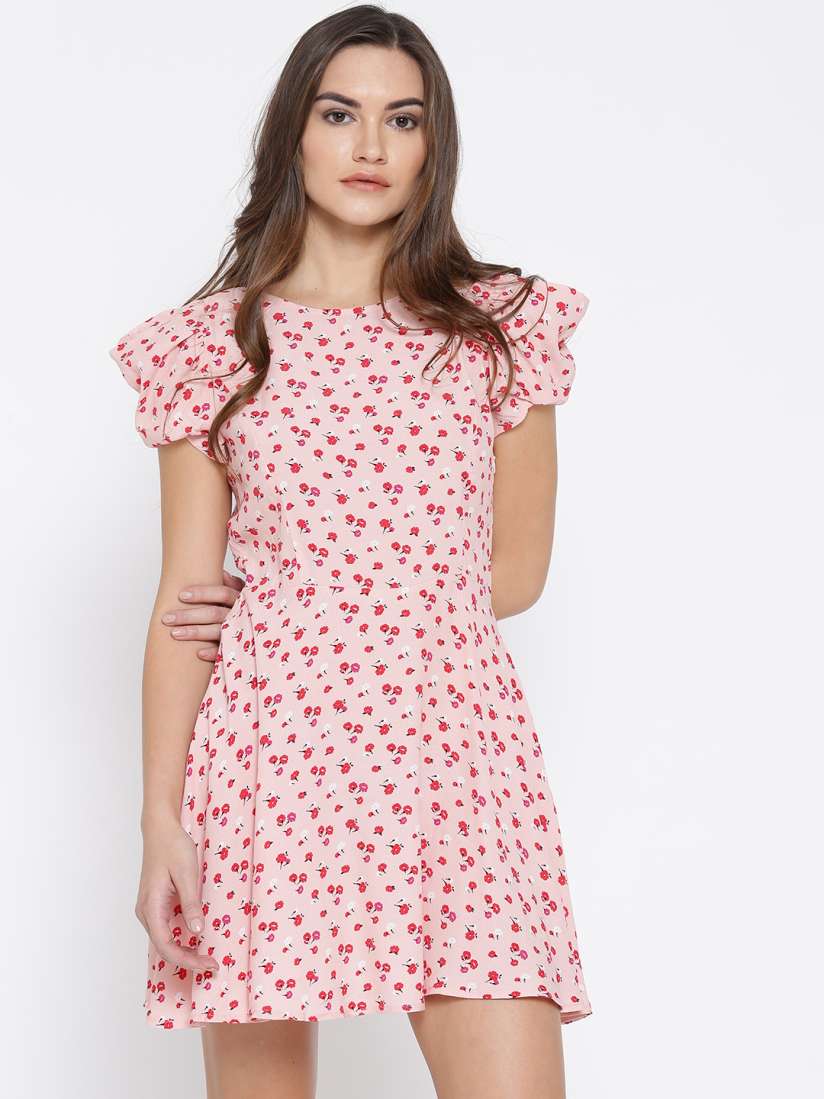 Forever 21 red floral dress cheap