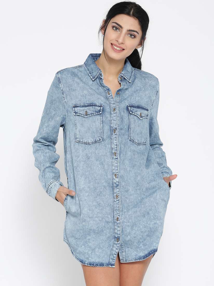 Denim shirt dress forever 21 best sale