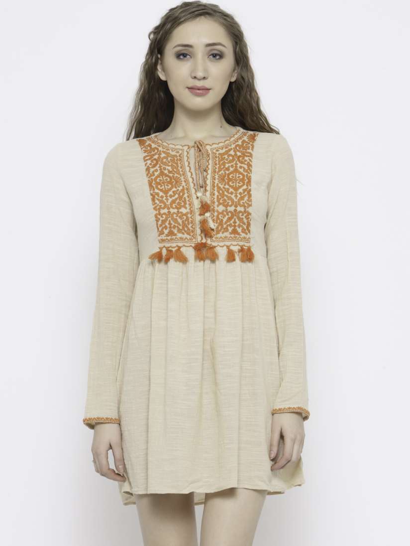 Forever 21 beige dress top
