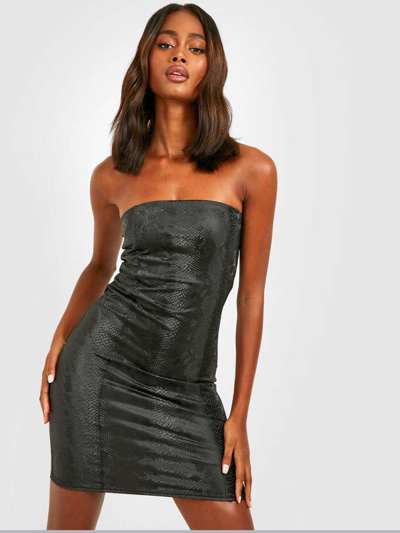 Bodycon snake print dress sales