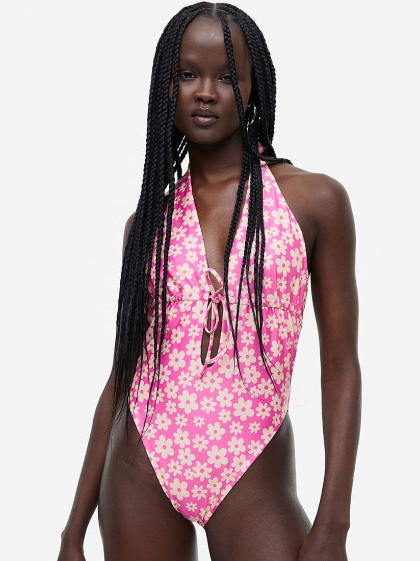 Buy H M High leg Swimsuit Swimwear for Women 22066302 Myntra