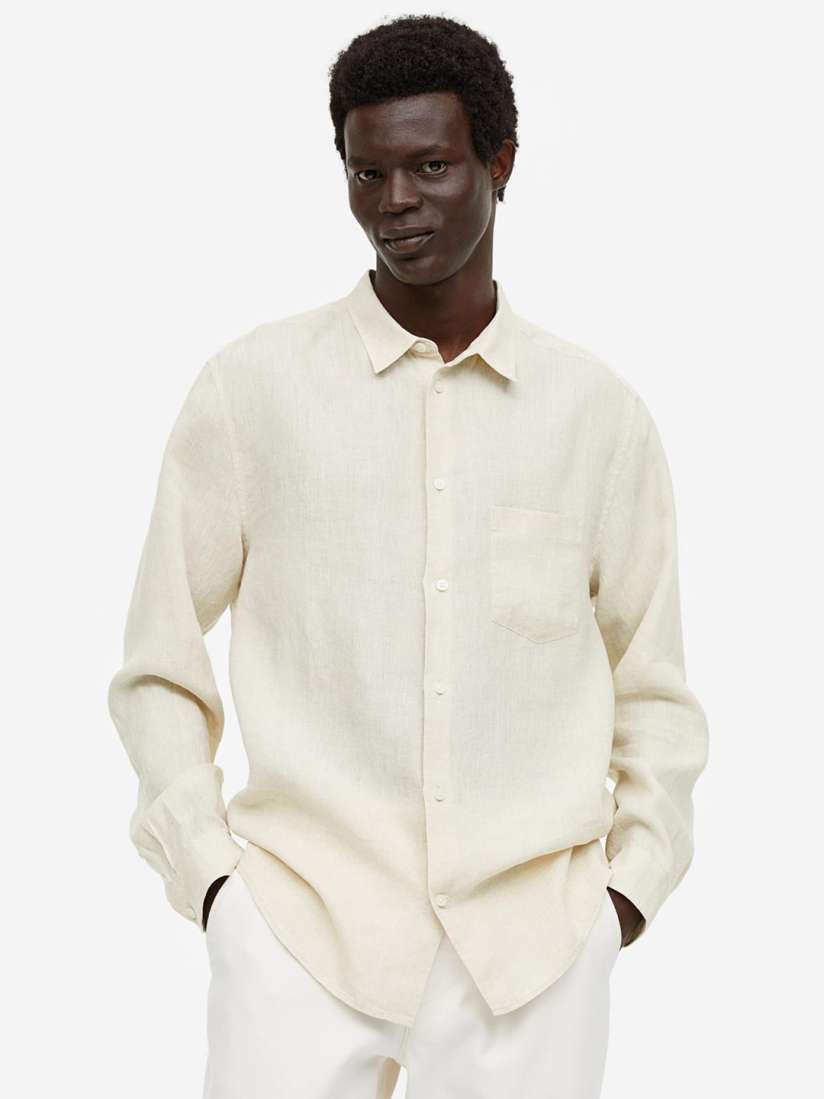 Buy H M Men Essentials No 17 THE LINEN SHIRT Shirts for Men 22066698 Myntra
