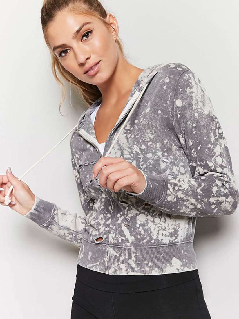 Ripped sweatshirt womens hot sale