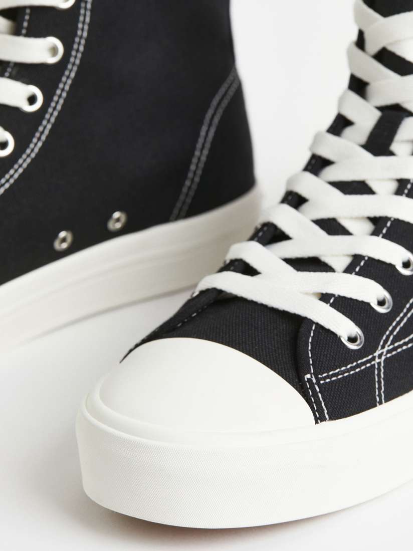 Buy H M Men Canvas Hi Top Trainers Casual Shoes for Men 22066924 Myntra