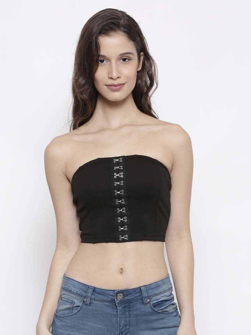 Black tube top forever 21 discount