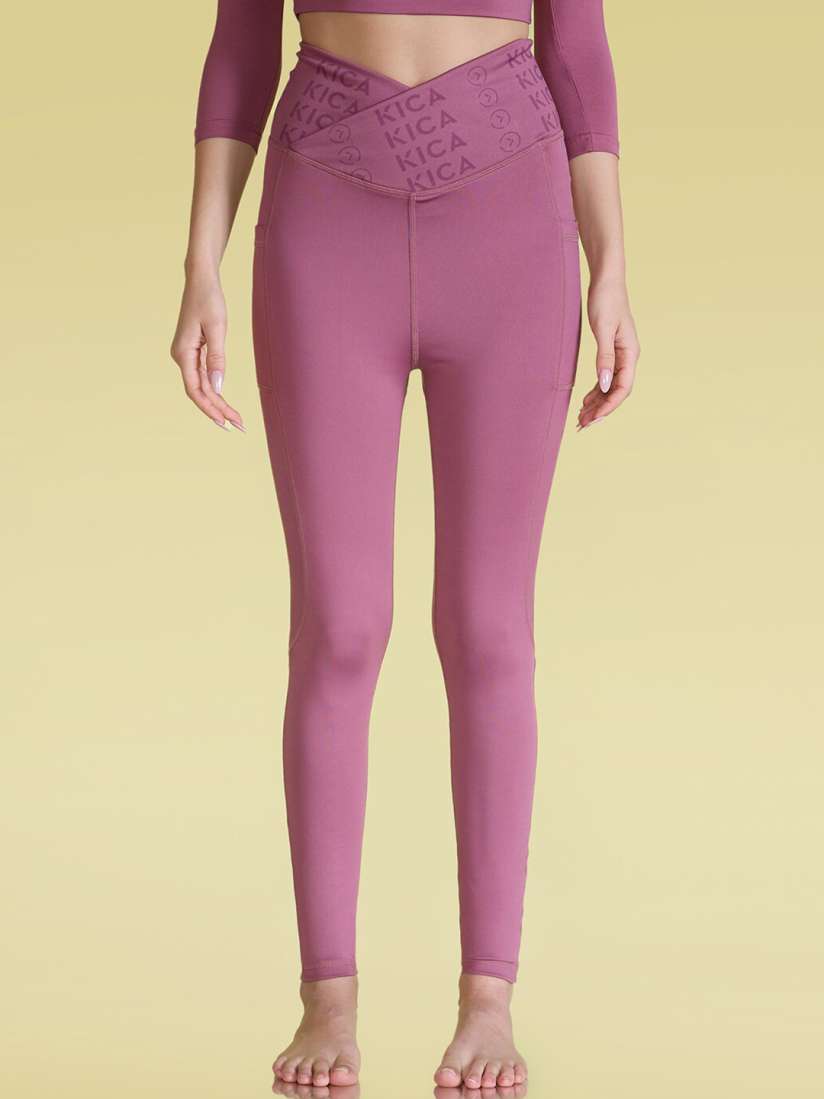 Buy KICA Women Criss Cross Waistband High Rise Yoga Tights Tights for Women 22071126 Myntra
