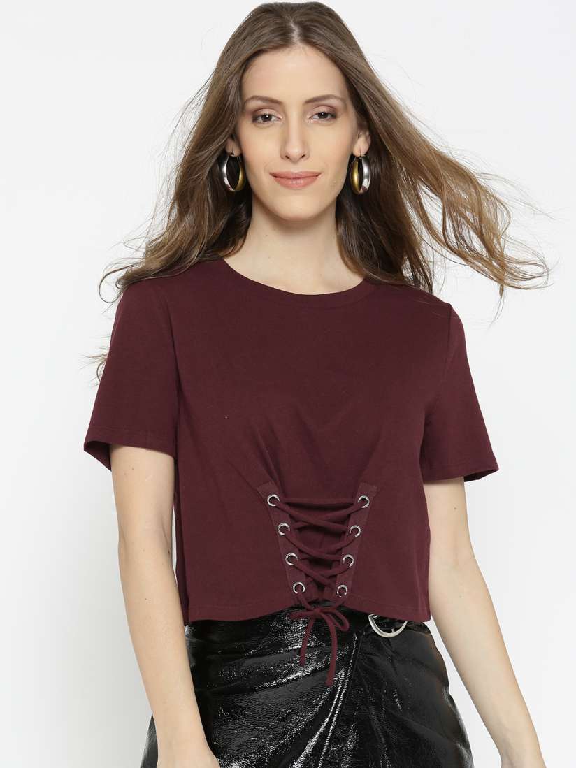 Burgundy tops forever 21 clearance