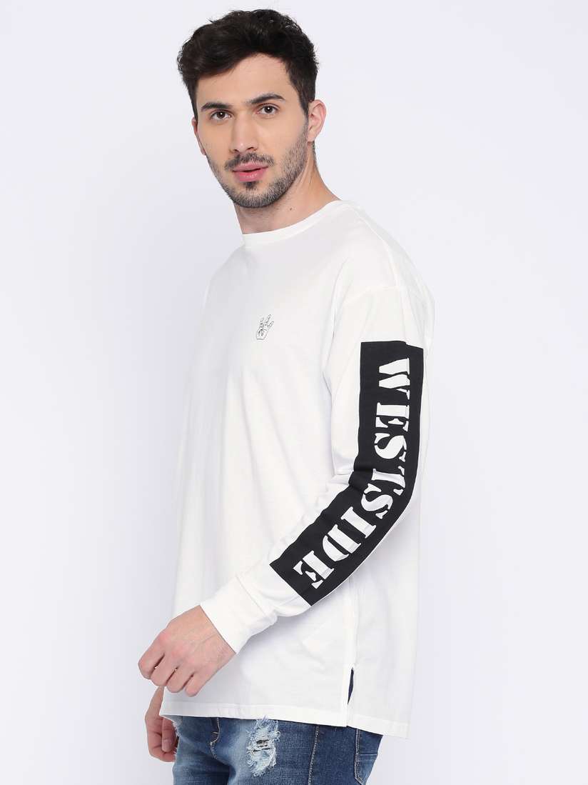 Top white long sleeve forever 21 Store Black Friday - Main Image