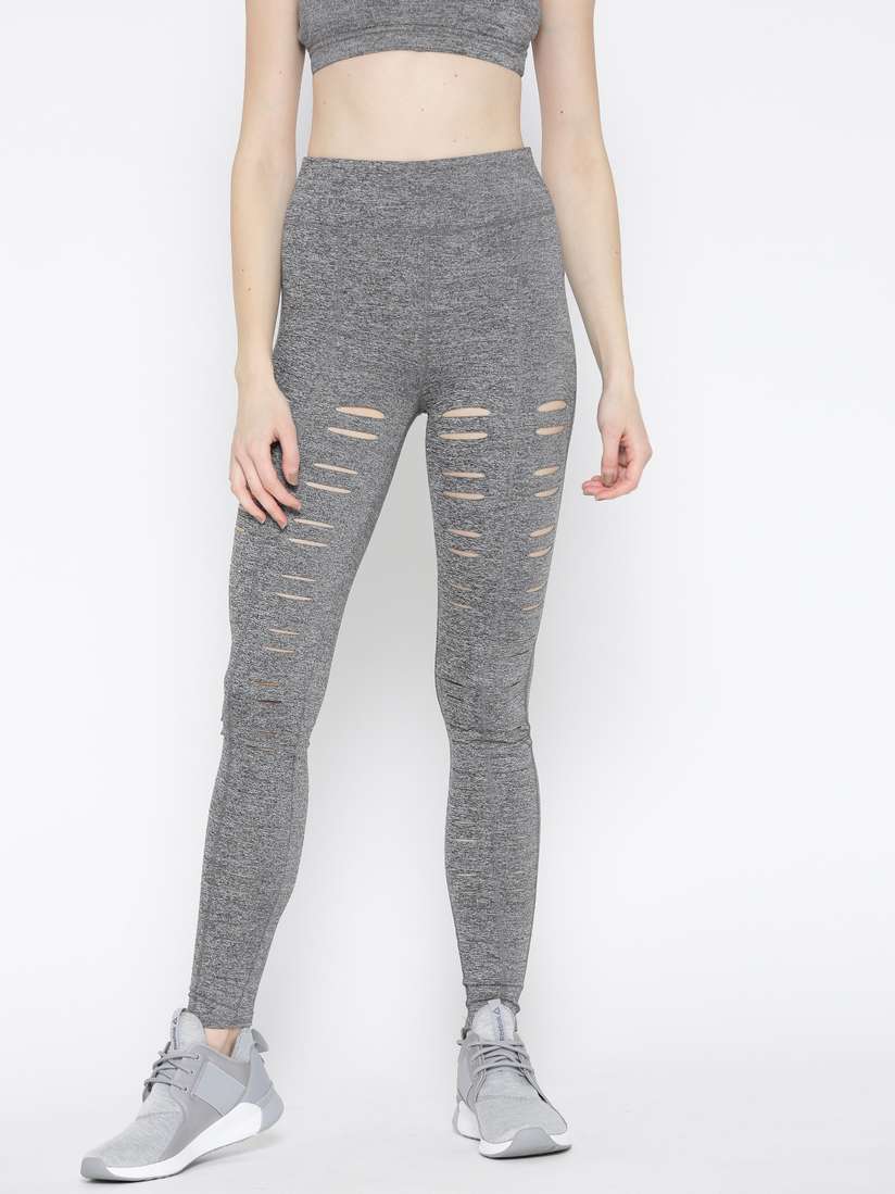 Distressed Leggings Forever 21 Buy FOREVER 21 Grey Melange