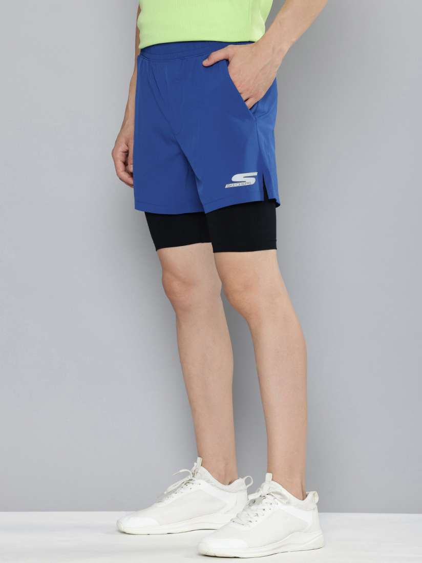Sports shorts with inner tights sale