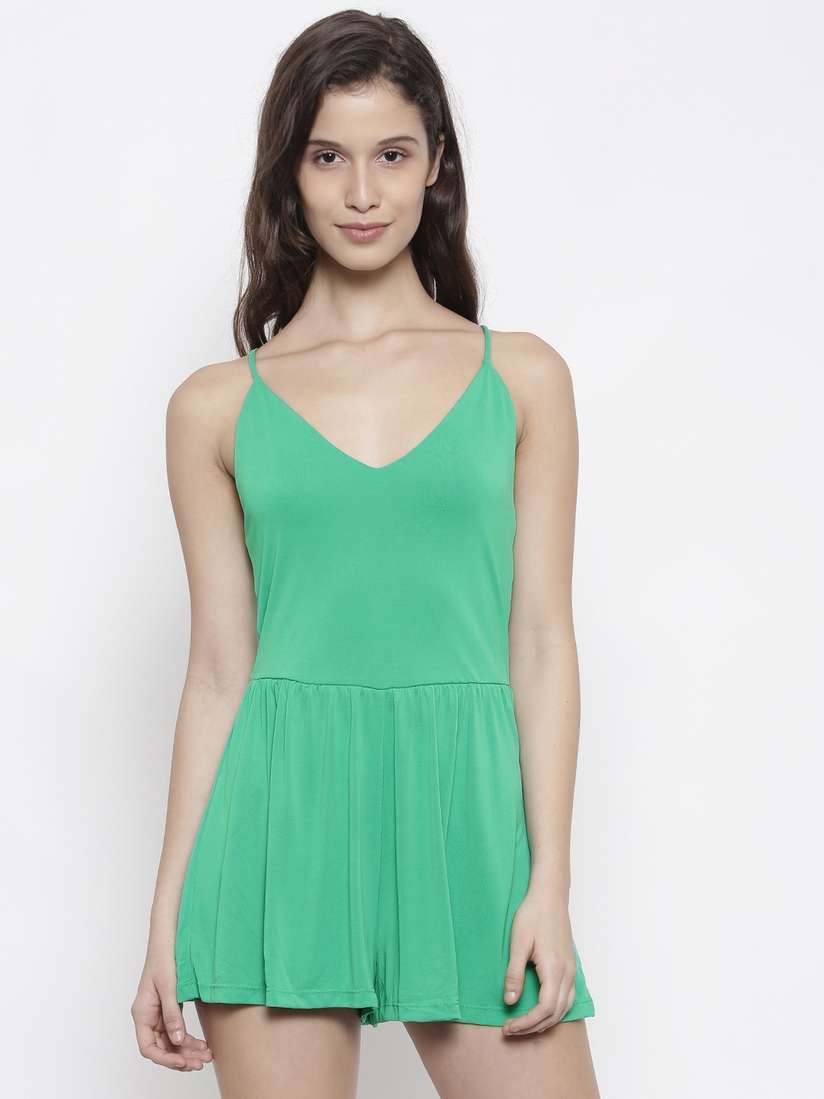 Myntra Forever 21 Green Overalls Myntra Forever 21 Two Piece