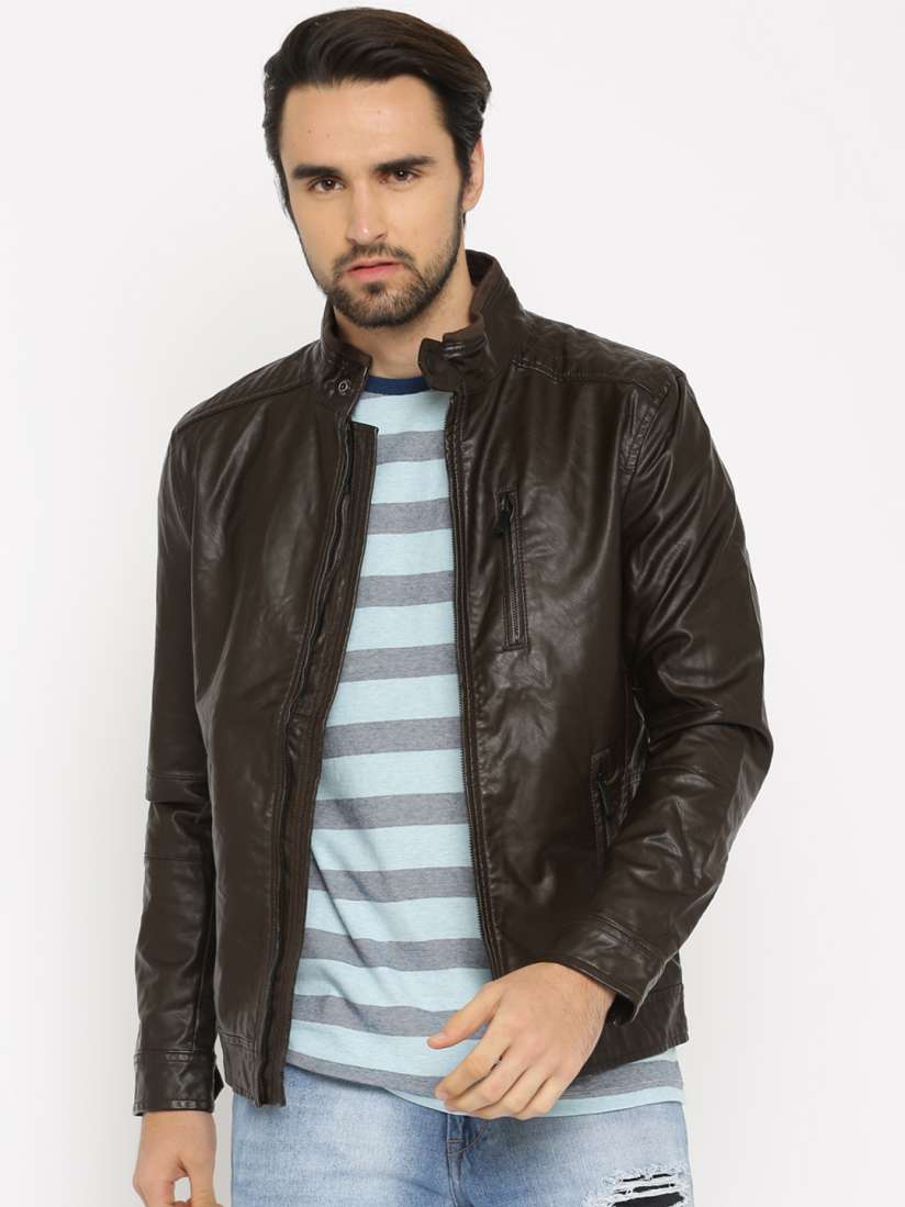 Bossini leather jacket sale