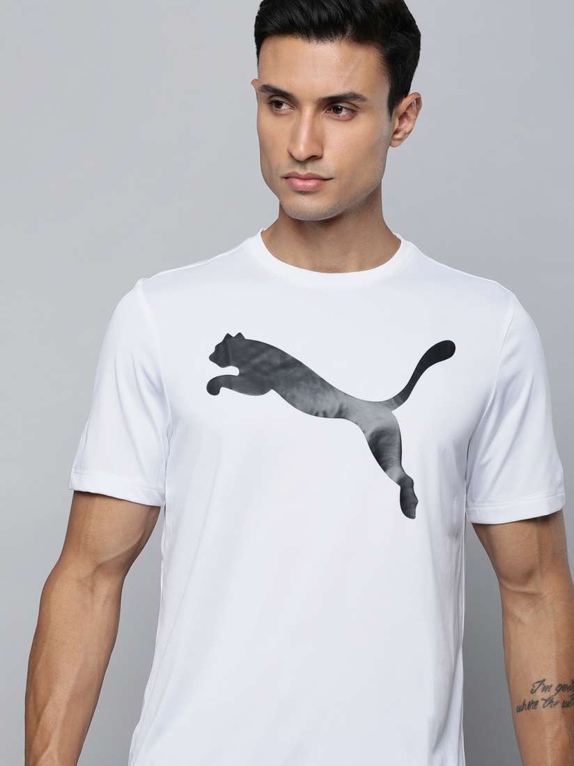 Buy Puma Men Round Neck Brand Logo Printed T shirt Tshirts for Men 22109342 Myntra