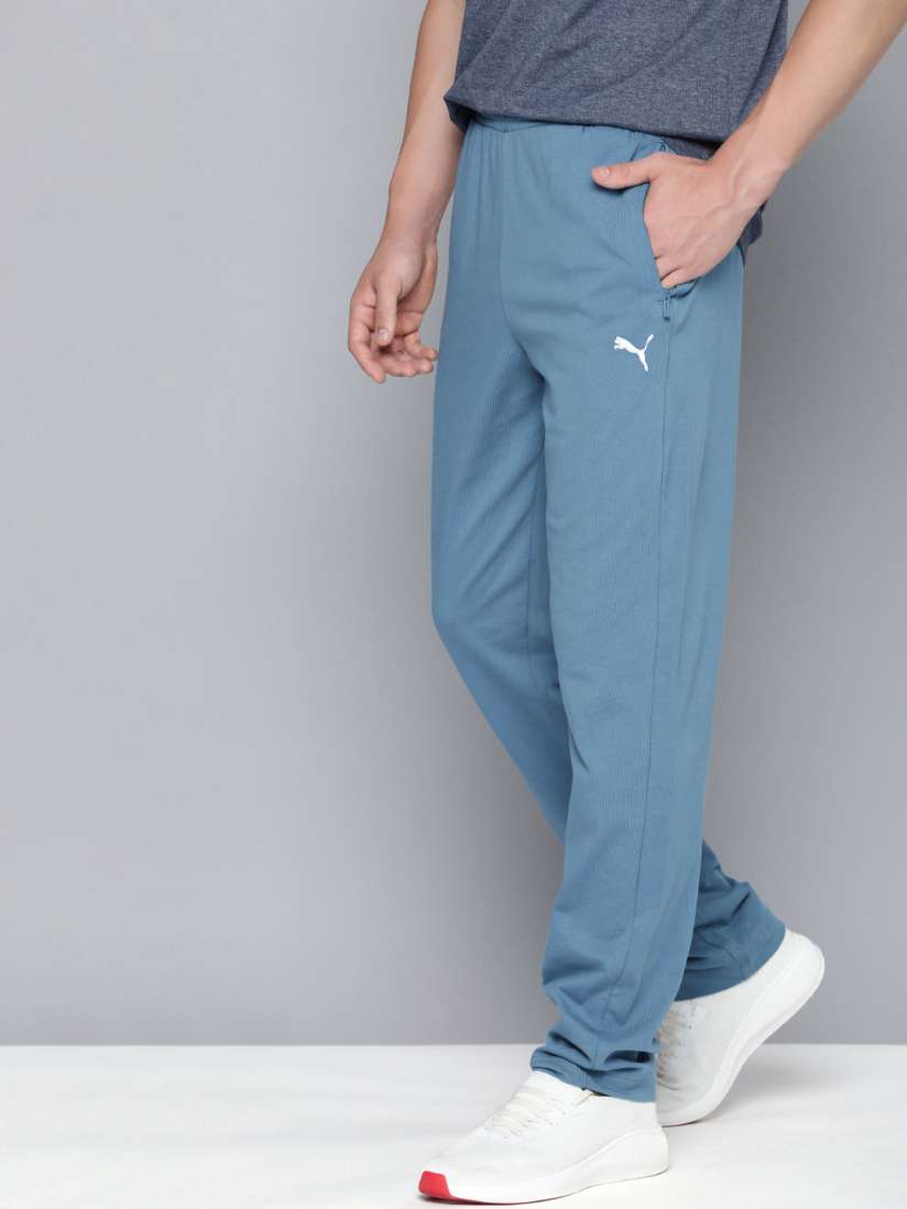 Buy Puma Men Pure Cotton Regular fit Regular Fit Zipper Knitted Jersey Outdoor Track Pants Track Pants for Men 22109350 Myntra