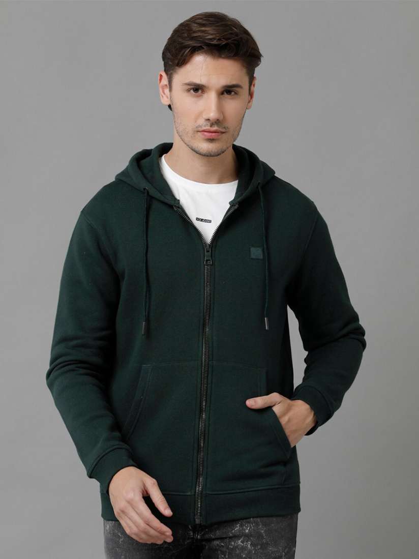 Buy Voi Jeans Hooded Neck Fleece Sweatshirt Sweatshirts for Men 22115430 Myntra