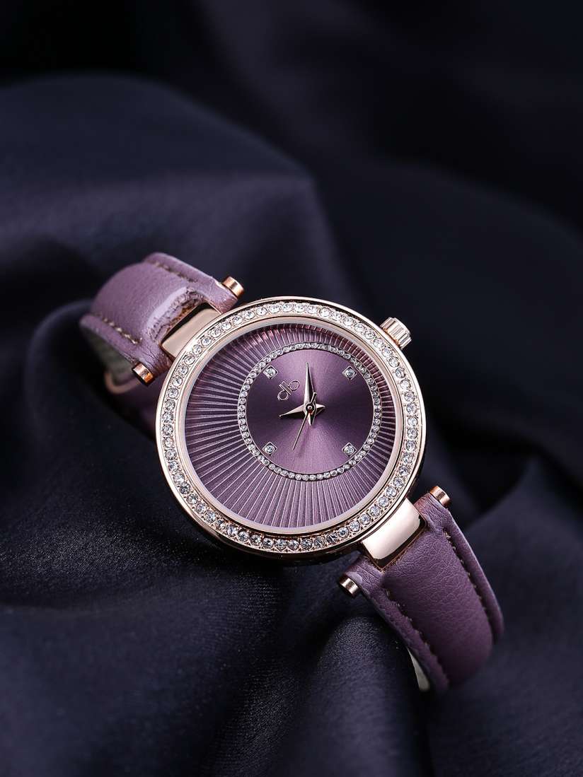 Dressberry women mauve analogue watch top