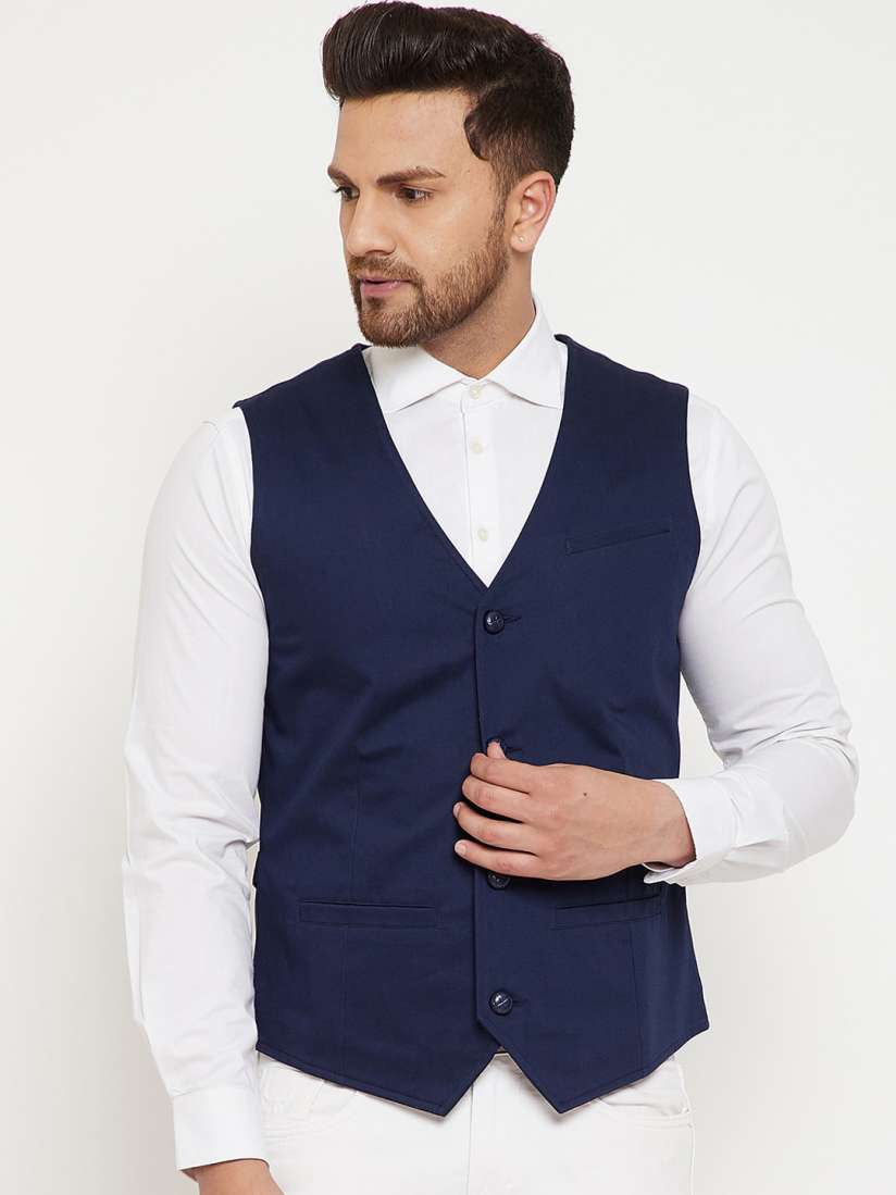Buy Hypernation Men Pure Cotton Casual Waistcoat Waistcoat for Men 22115616 Myntra