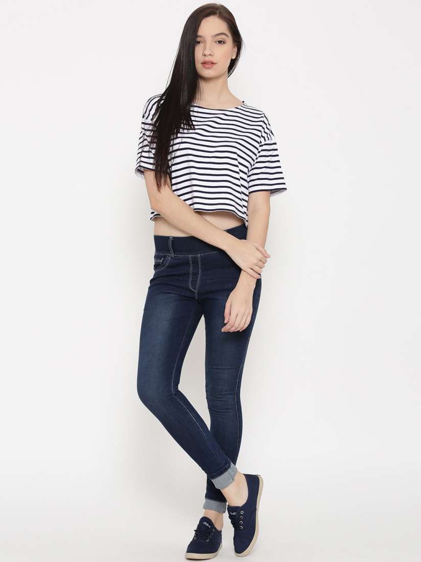 Buy Westwood Blue Denim Look Jeggings Jeggings for Women 2212327 Myntra