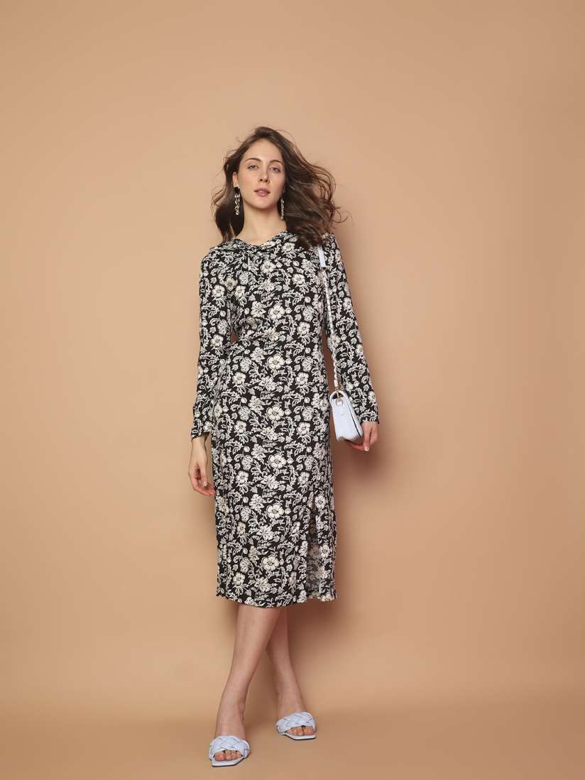 Buy Vero Moda Floral Printed A Line Midi Dress Dresses for Women 22126674 Myntra