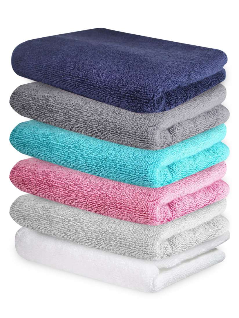 Buy Heelium Unisex Pack of 6 Bamboo Super Soft Quick Drying Home Gym Hand Towel Hand Towels for Unisex 22145268 Myntra