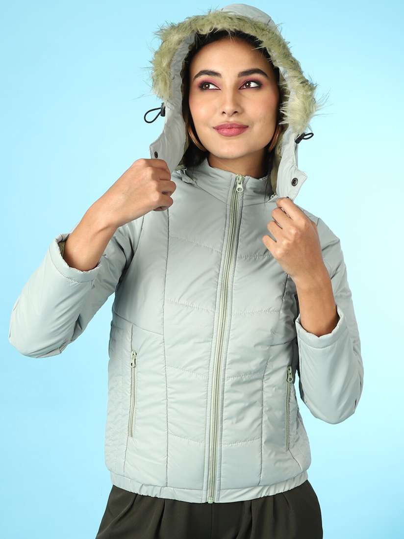 Garage faux fur jacket top
