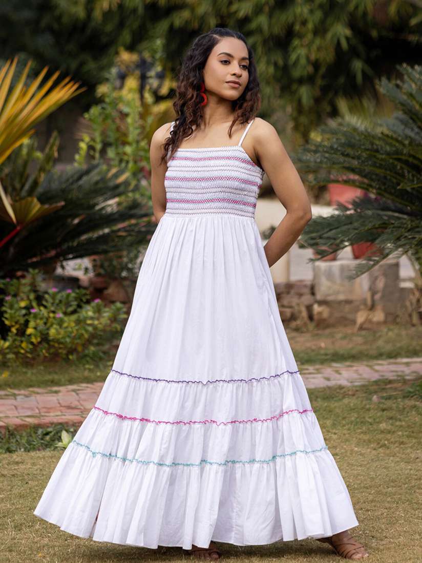 Buy Ambraee Shoulder Straps Maxi Dress Dresses for Women 22152990 Myntra