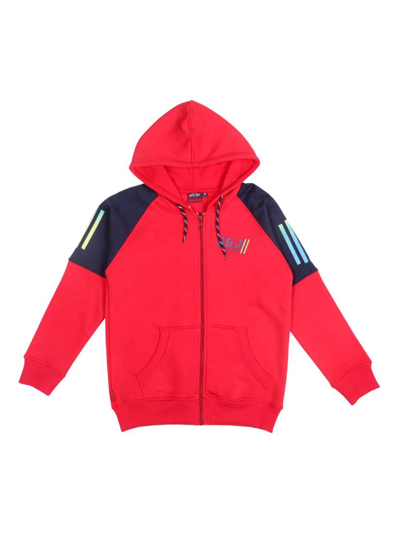 Buy Gini and Jony Boys Colourblocked Hooded Cotton Bomber Jacket Jackets for Boys 22153480 Myntra