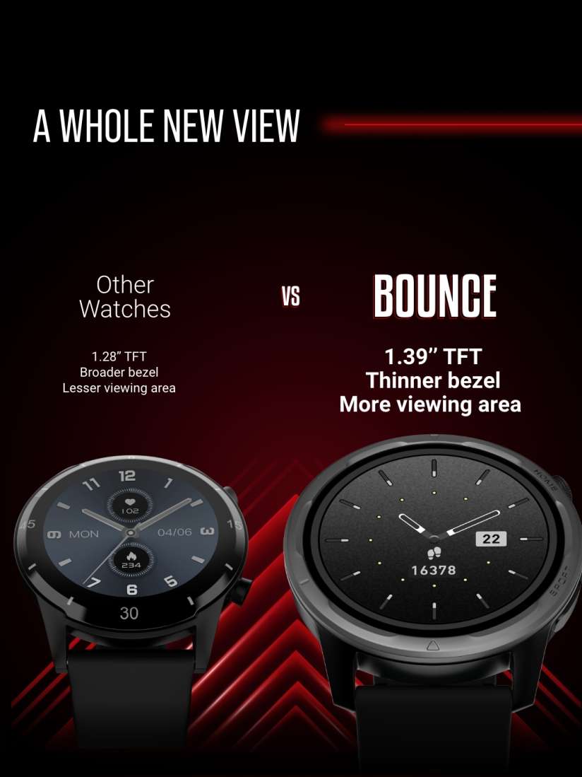 Buy Noise HRX Black Bounce Smartwatch Smart Watches for Unisex 22155026 Myntra