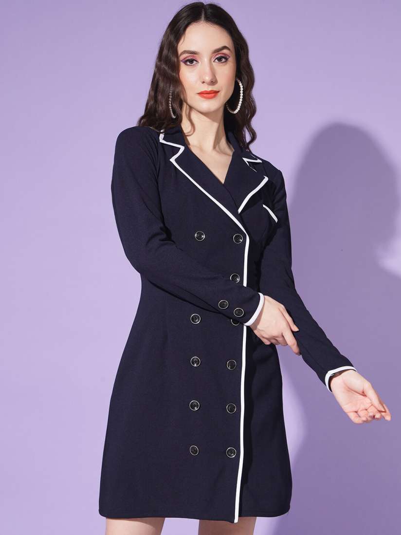 Coat collar dress new arrivals