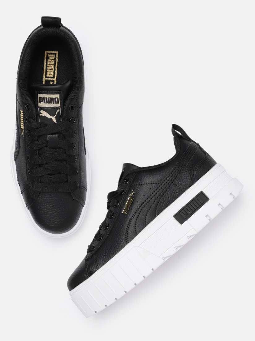 Buy Puma Girls Mayze Perforations Leather Platform Sneakers Casual Shoes for Girls 22163862 Myntra