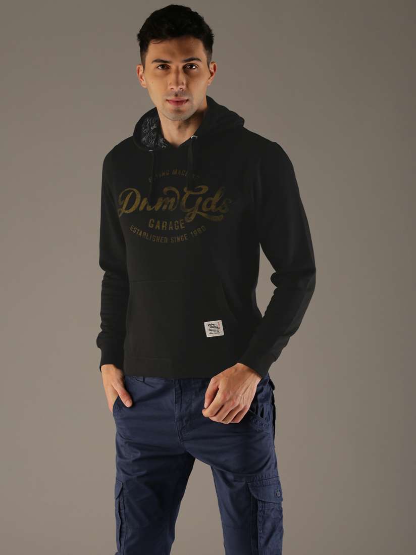Flying machine black sweatshirt new arrivals