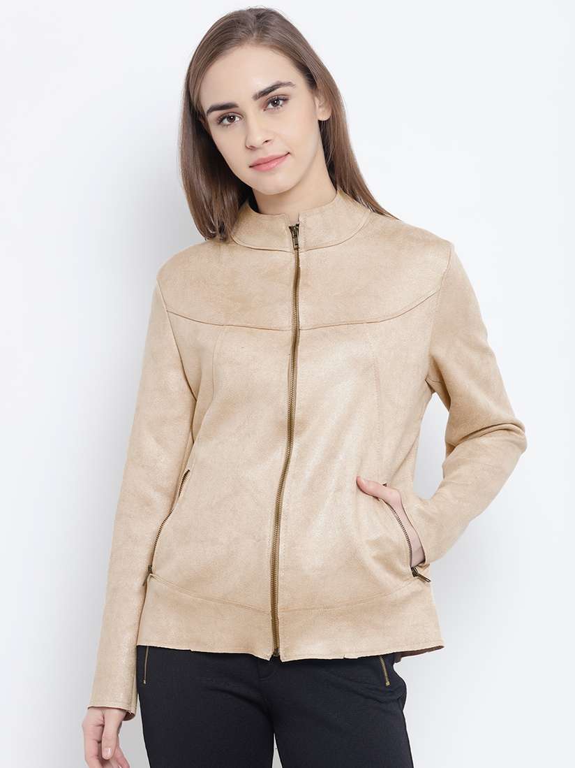 Ladies Jackets Beige Thin Jacket 2025 Women Casual Light Weight
