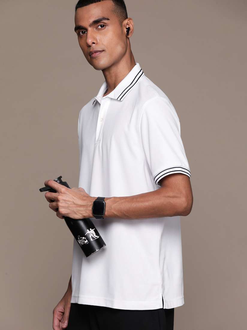 Buy Macy s Club Room Moisture Wicking Polo Collar Sports T shirt Tshirts for Men 22169568 Myntra