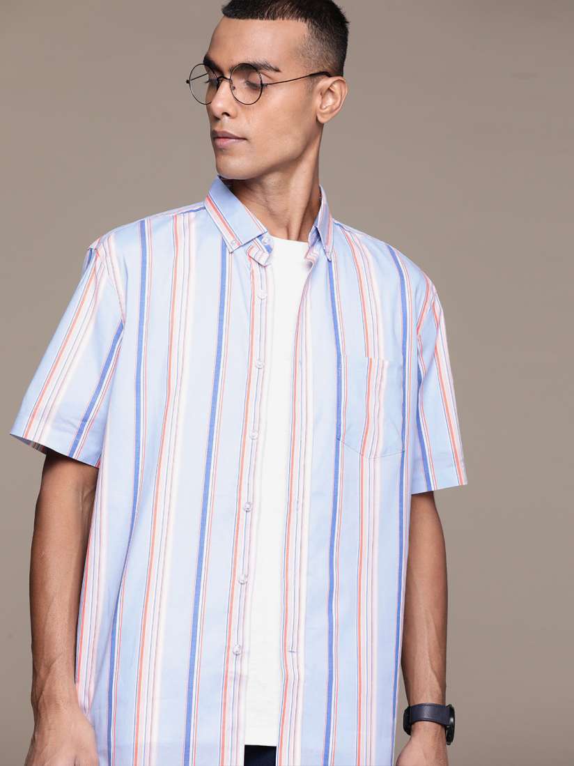 Buy Macy s Club Room Opaque Striped Casual Shirt Shirts for Men 22169788 Myntra