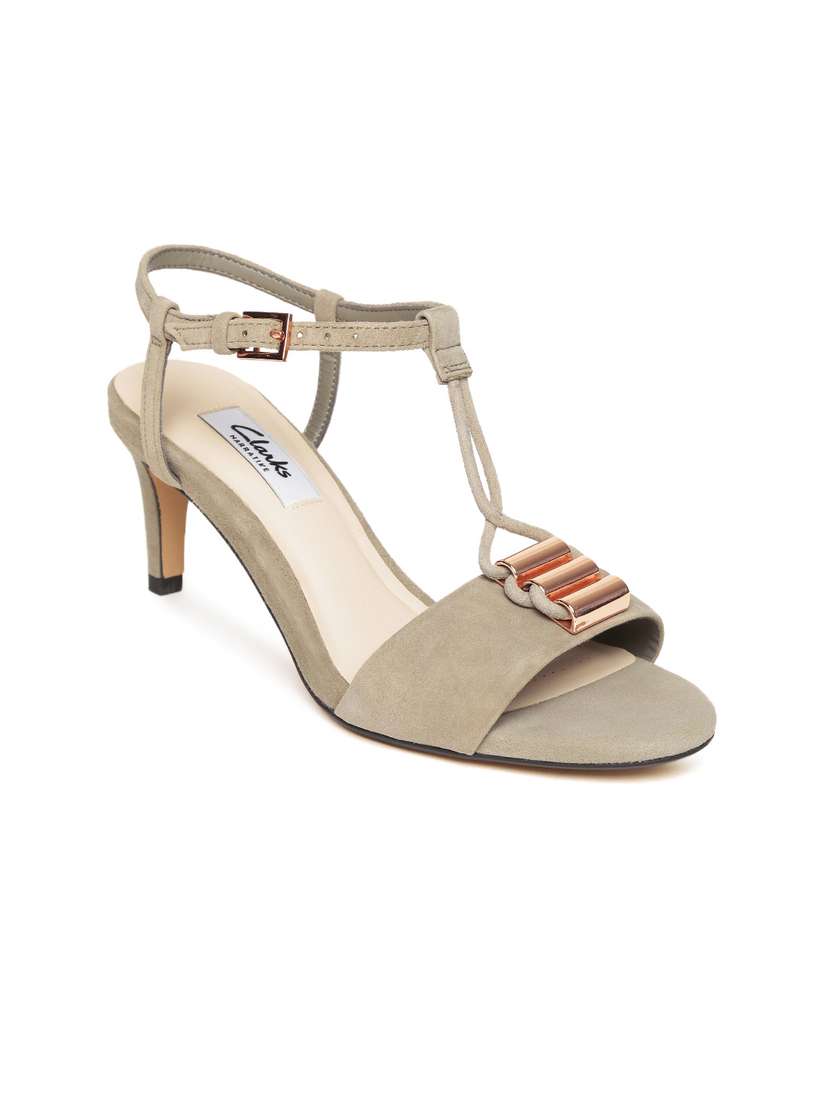 Heeled Sandals Clarks Sandals Womens Grey Ladies Clarks Low Heel