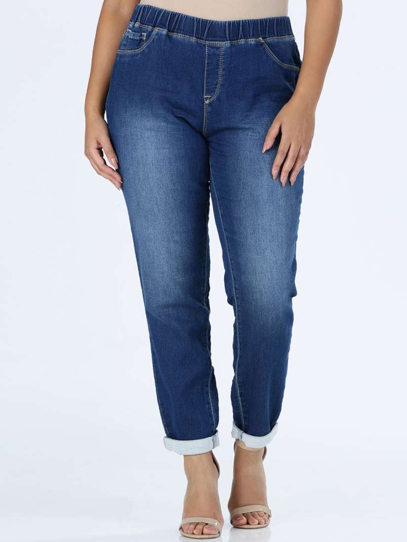 Buy Splash Blue Washed Jeggings Jeggings for Women 2218751 Myntra