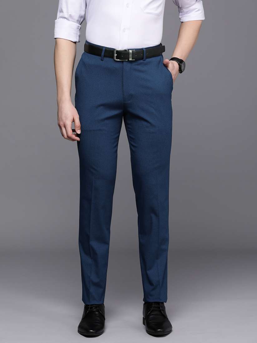 Buy Theme Smart Slim Fit Formal Trousers Trousers for Men 22190310 Myntra