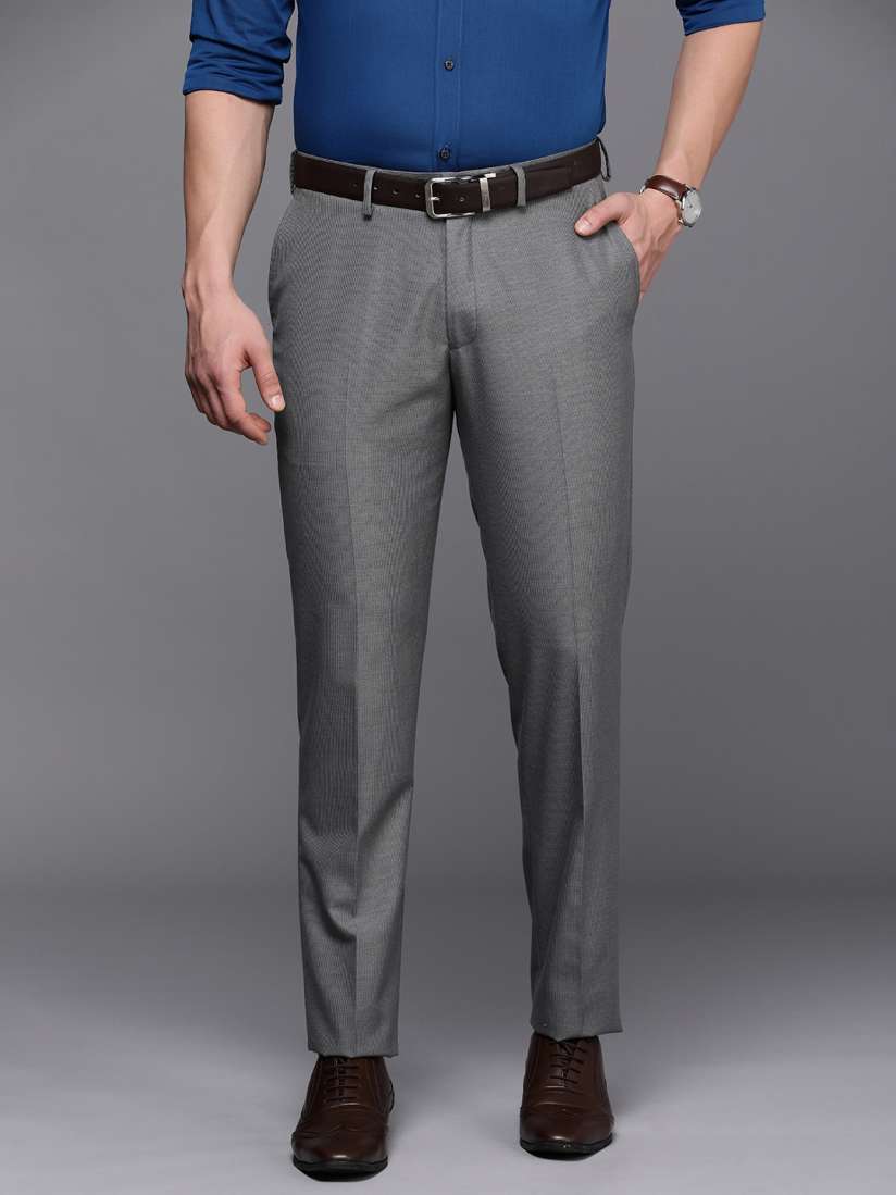 Smart striped trousers deals