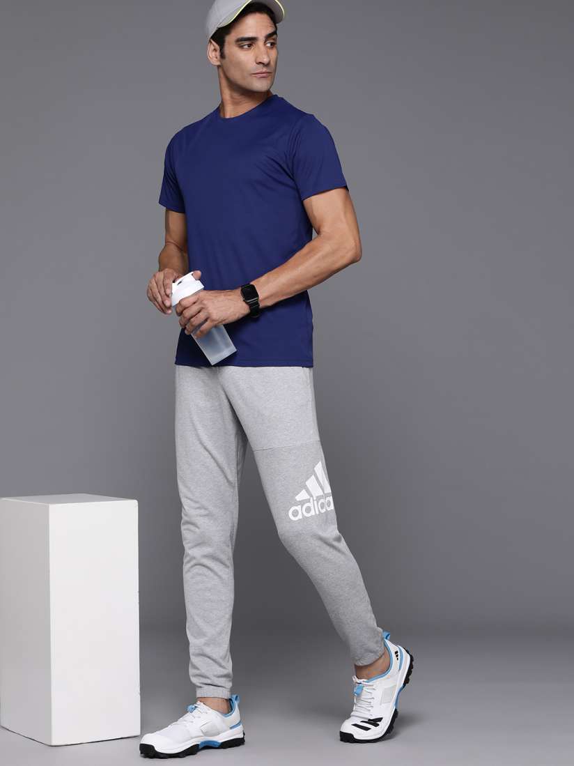 Buy ADIDAS Men Essential Brand Logo Single Jersey Tapered Joggers Track Pants for Men 22191908 Myntra